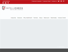 Tablet Screenshot of intellicheck.com